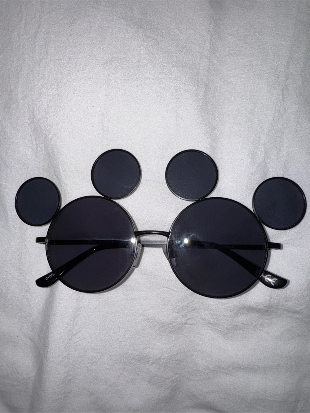 Disney Mickey Mouse Black Novelty Ear Sunglasses